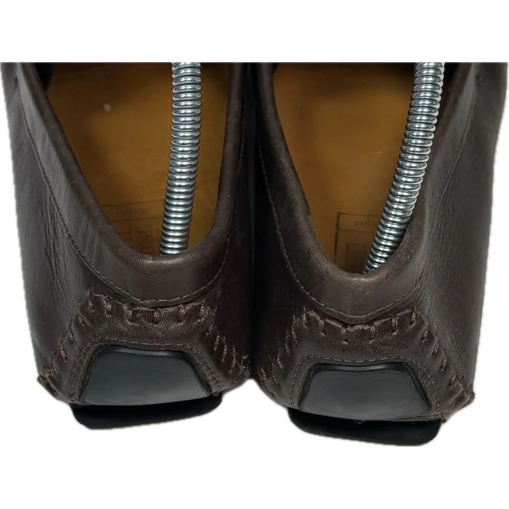 Mercanti Fiorentini Mens Dark Brown Leather Driving Loafers MF-9838A Size 11.5 M